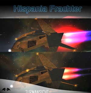 Hispania Frachter Triebwerk